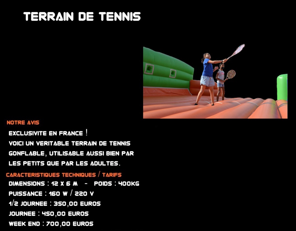 TERRAIN DE TENNIS TERRAIN DE TENNIS